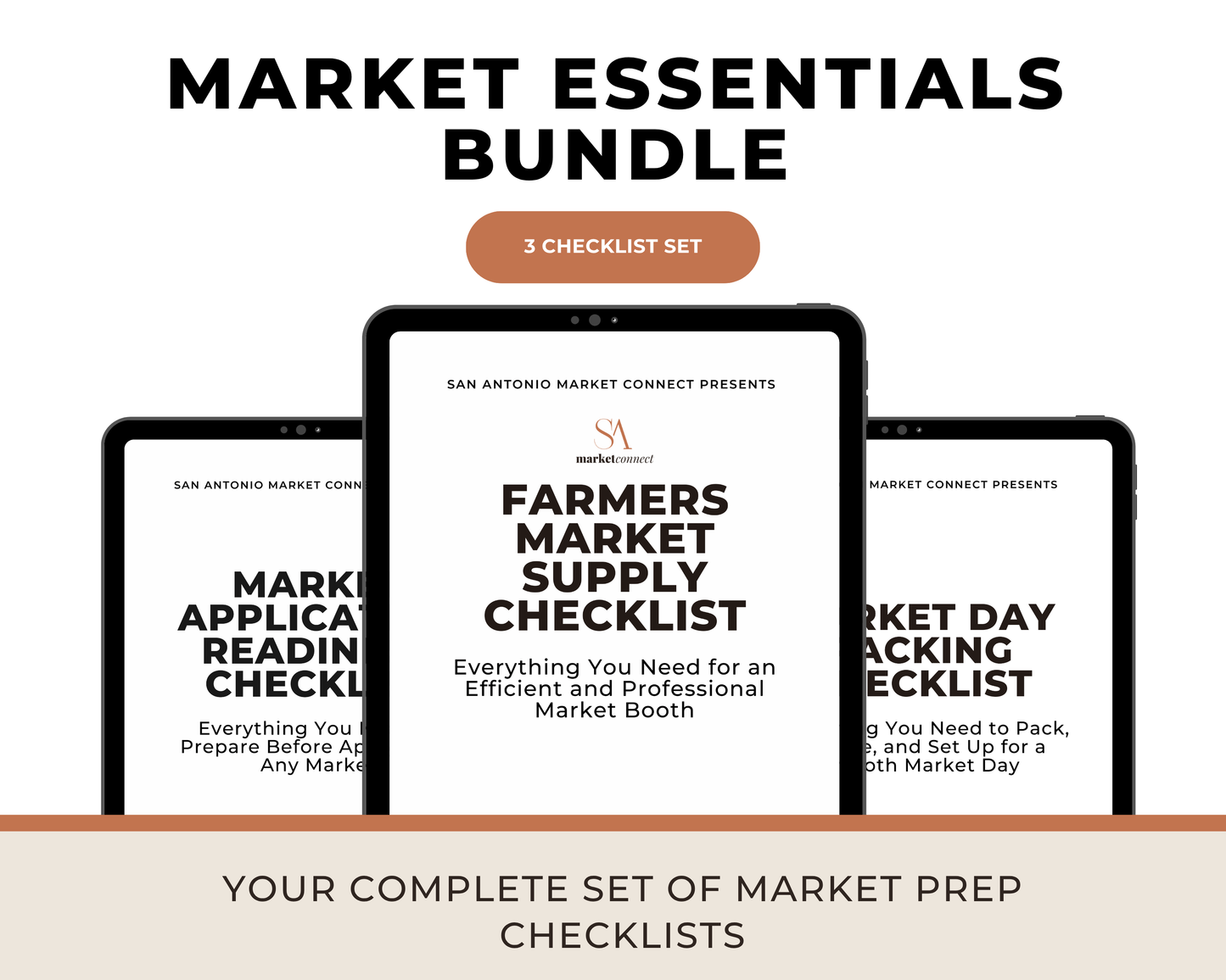 Market Essentials Bundle (3 Market Prep Checklists)