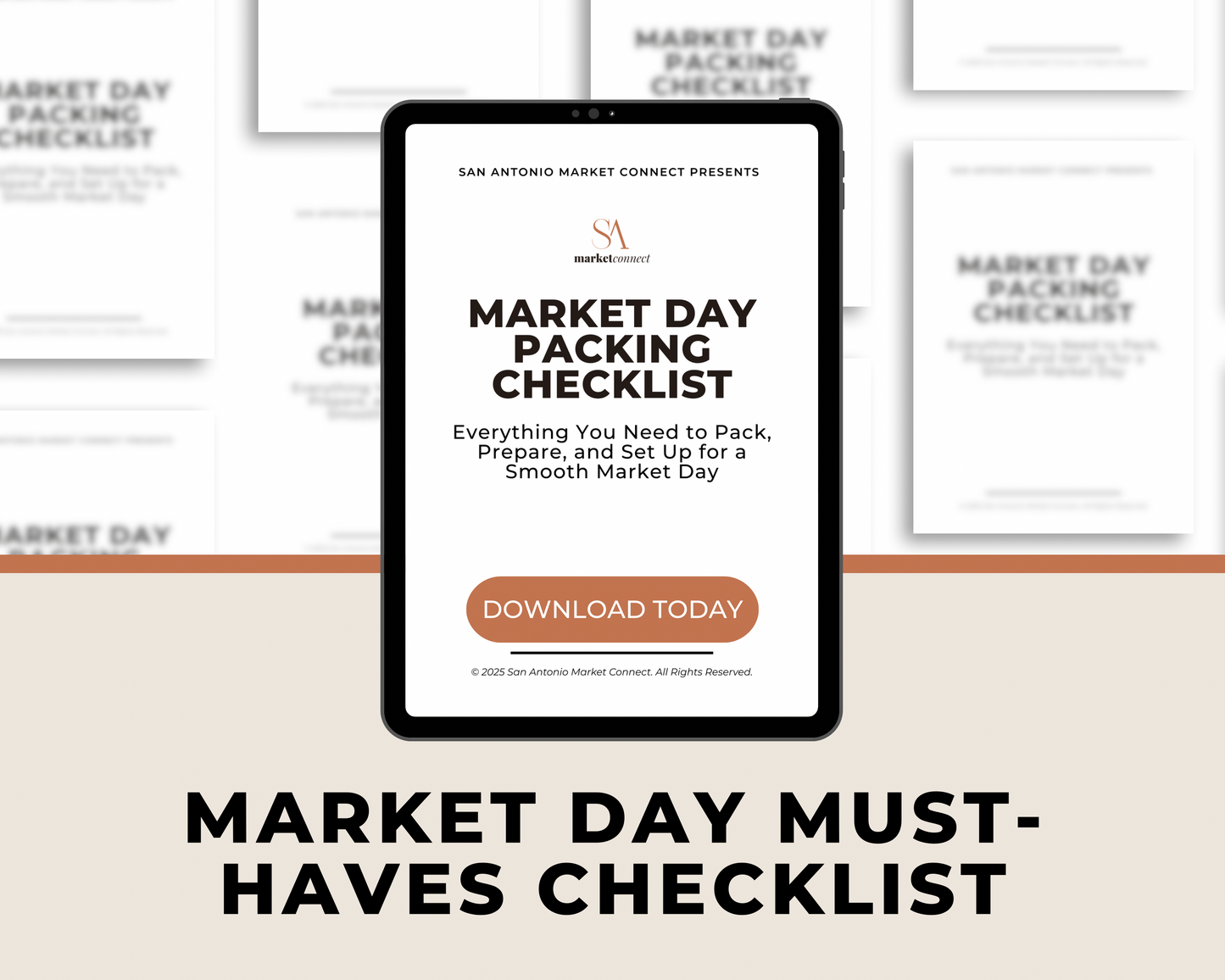 Market Day Packing Checklist